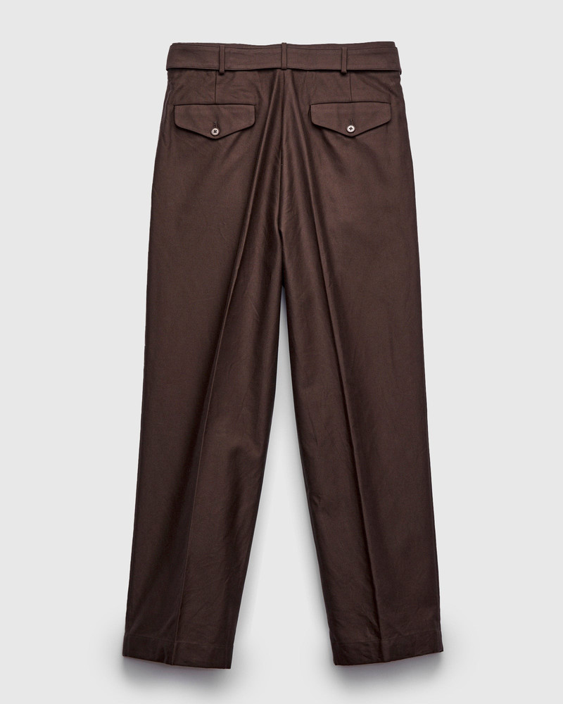 KAPTAIN SUNSHINE Belted Riviera Pants in Brown outlook