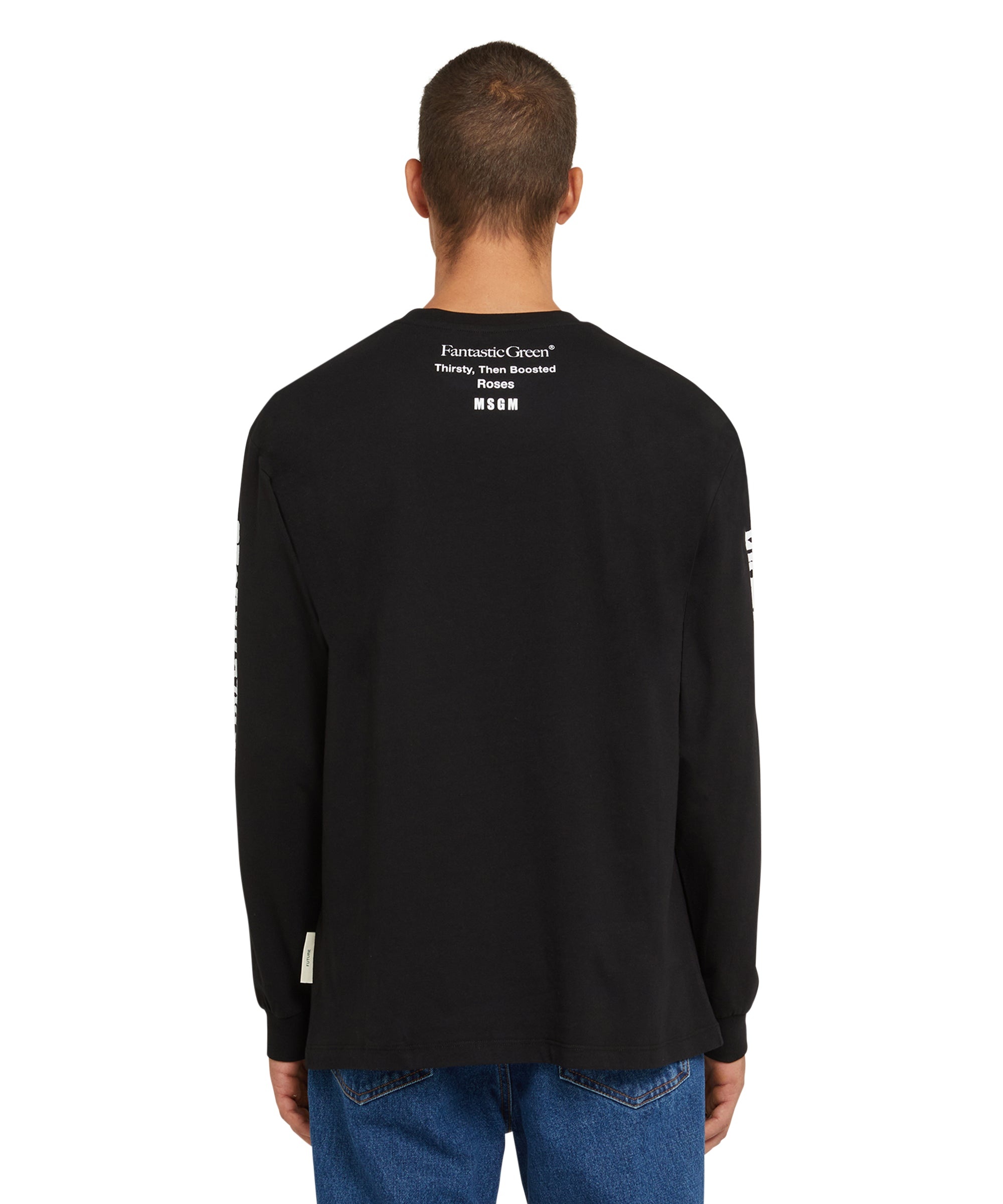 Organic cotton crewneck t-shirt from the MSGM Fantastic Green Capsule - 3
