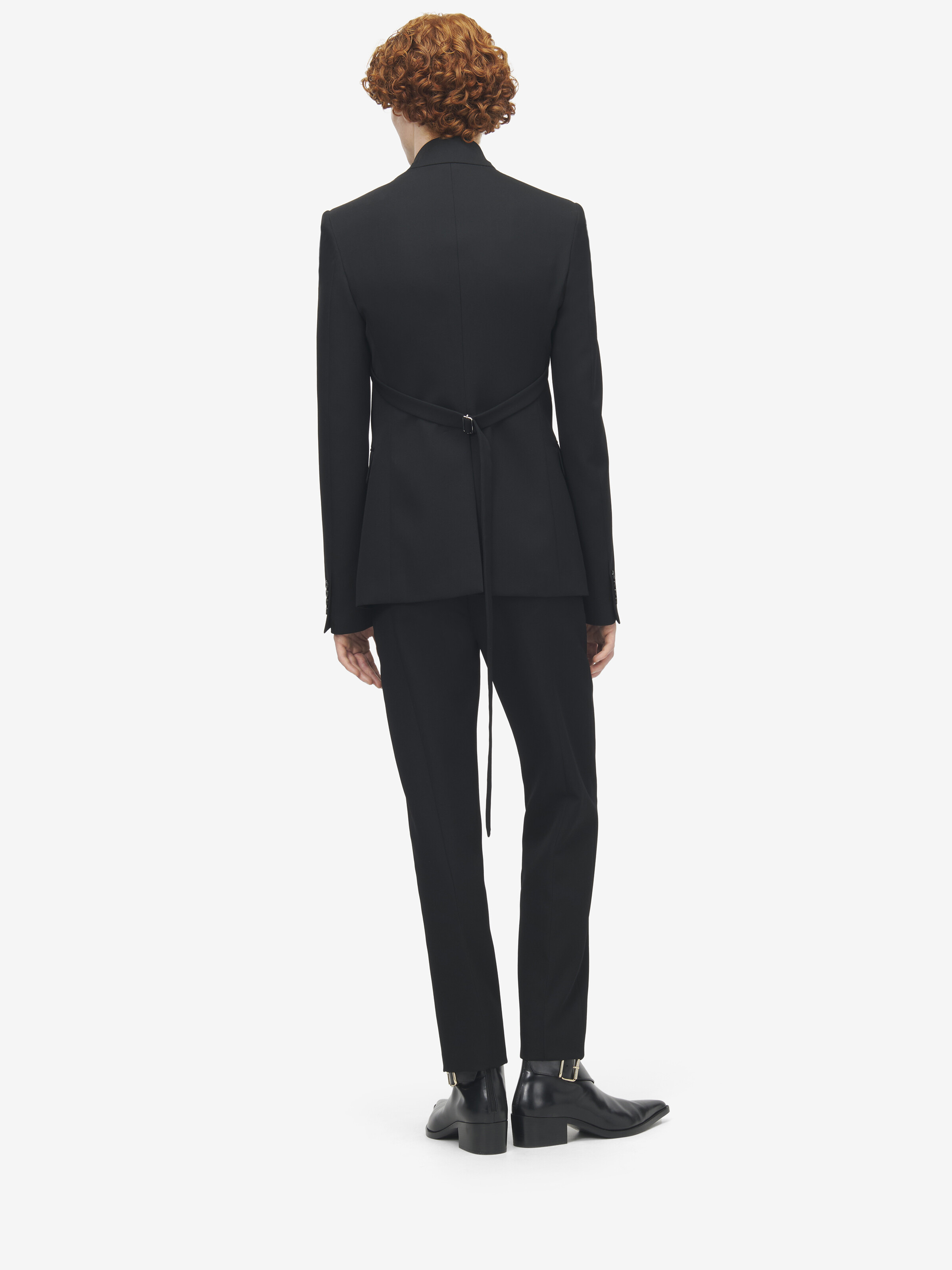 Reverse Lapel Single-breasted Jacket - 5