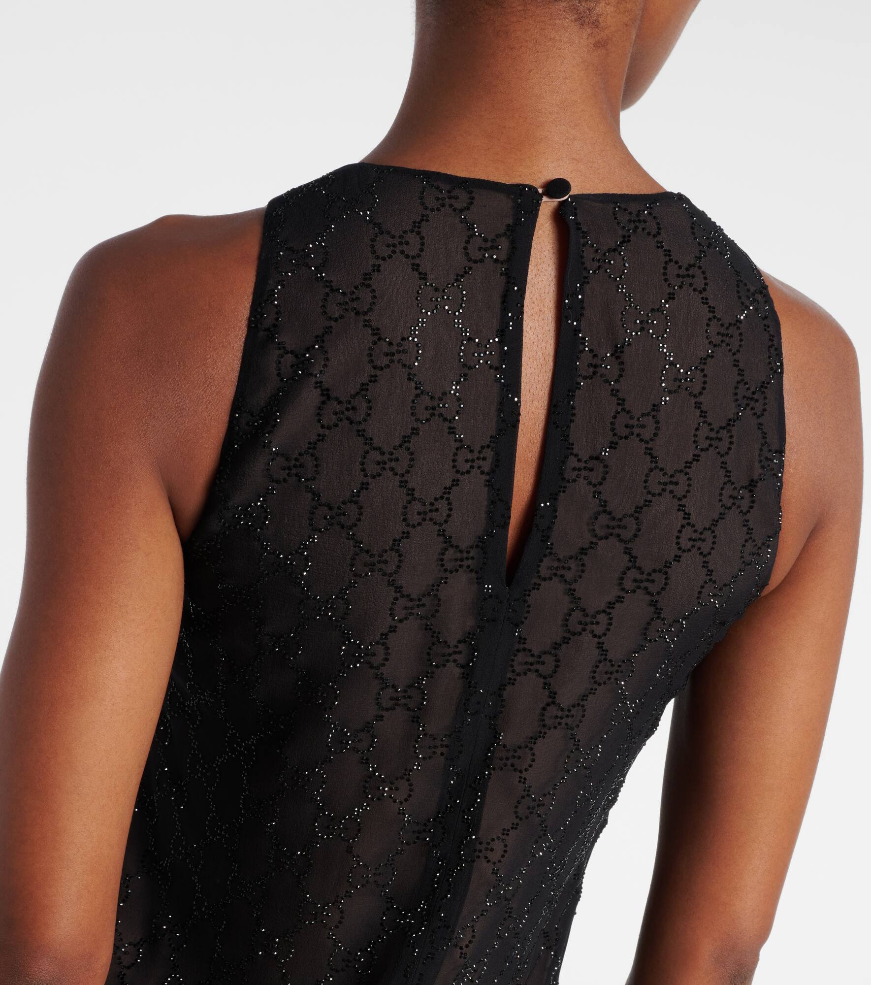 GG embellished silk gown - 6