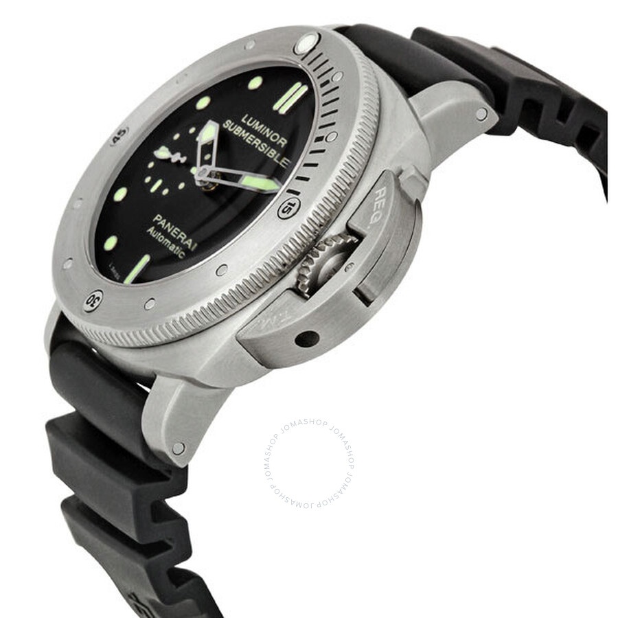 Pre-owned Panerai Luminor 1950 Black Dial Men's Watch PAM00305 - 2