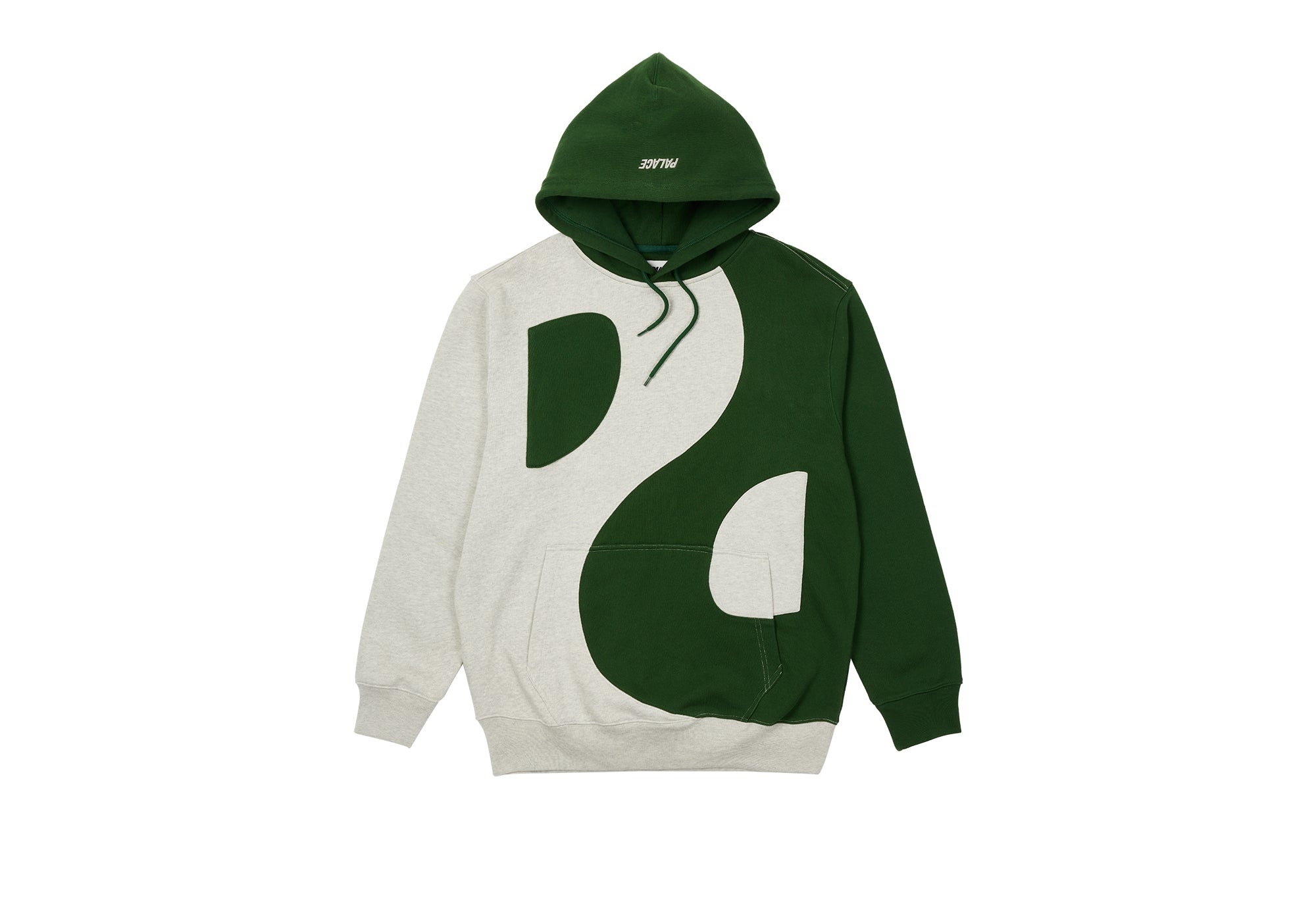 YIN YANG HOOD GREY MARL / GREEN - 1