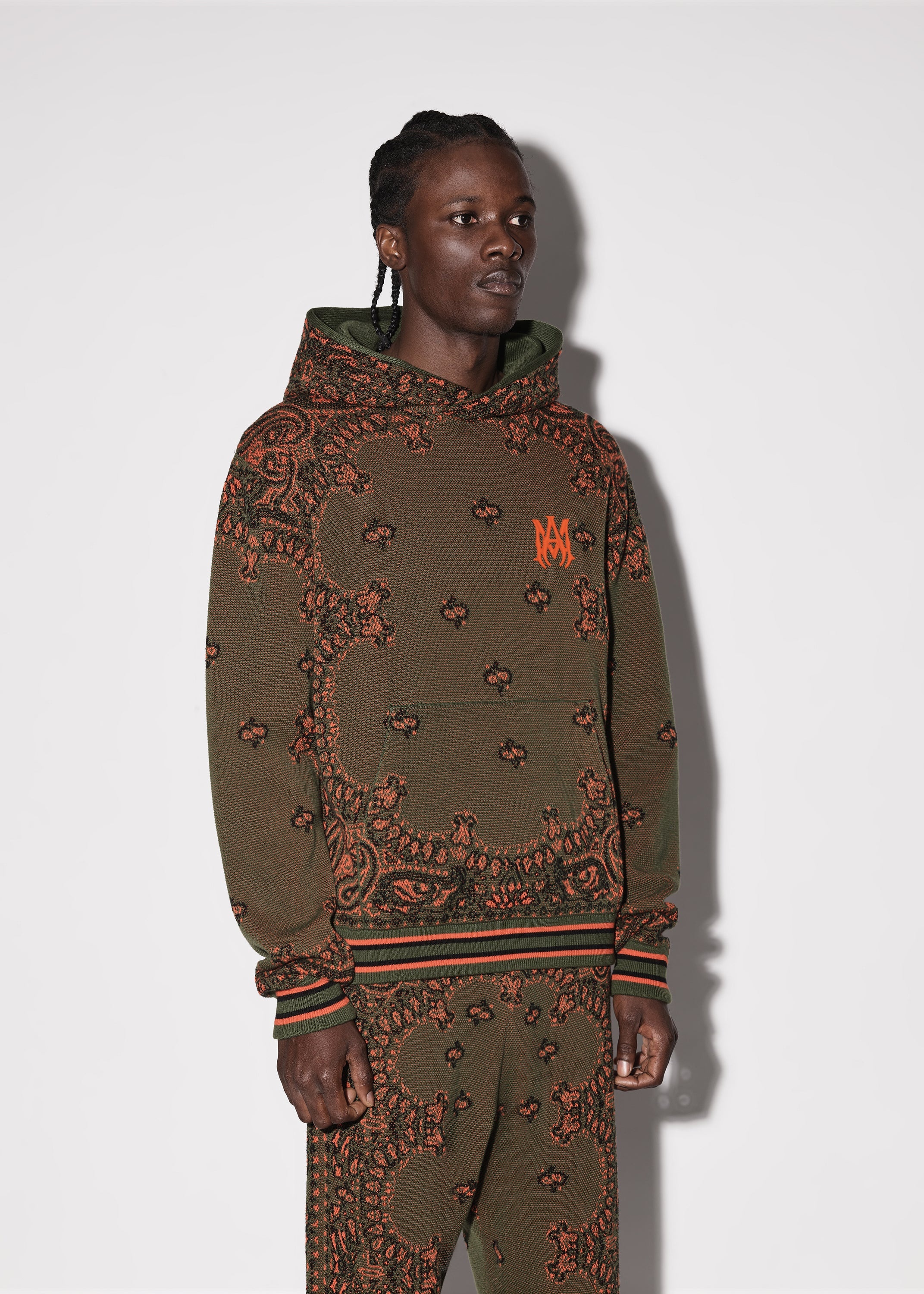 【大人気！】AMIRI☆Bandana B-Ballパーカー AMIRI Black Bandana B-Ball Hoodie Amiri