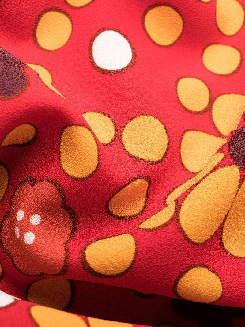 SAINT LAURENT floral-print minidress outlook