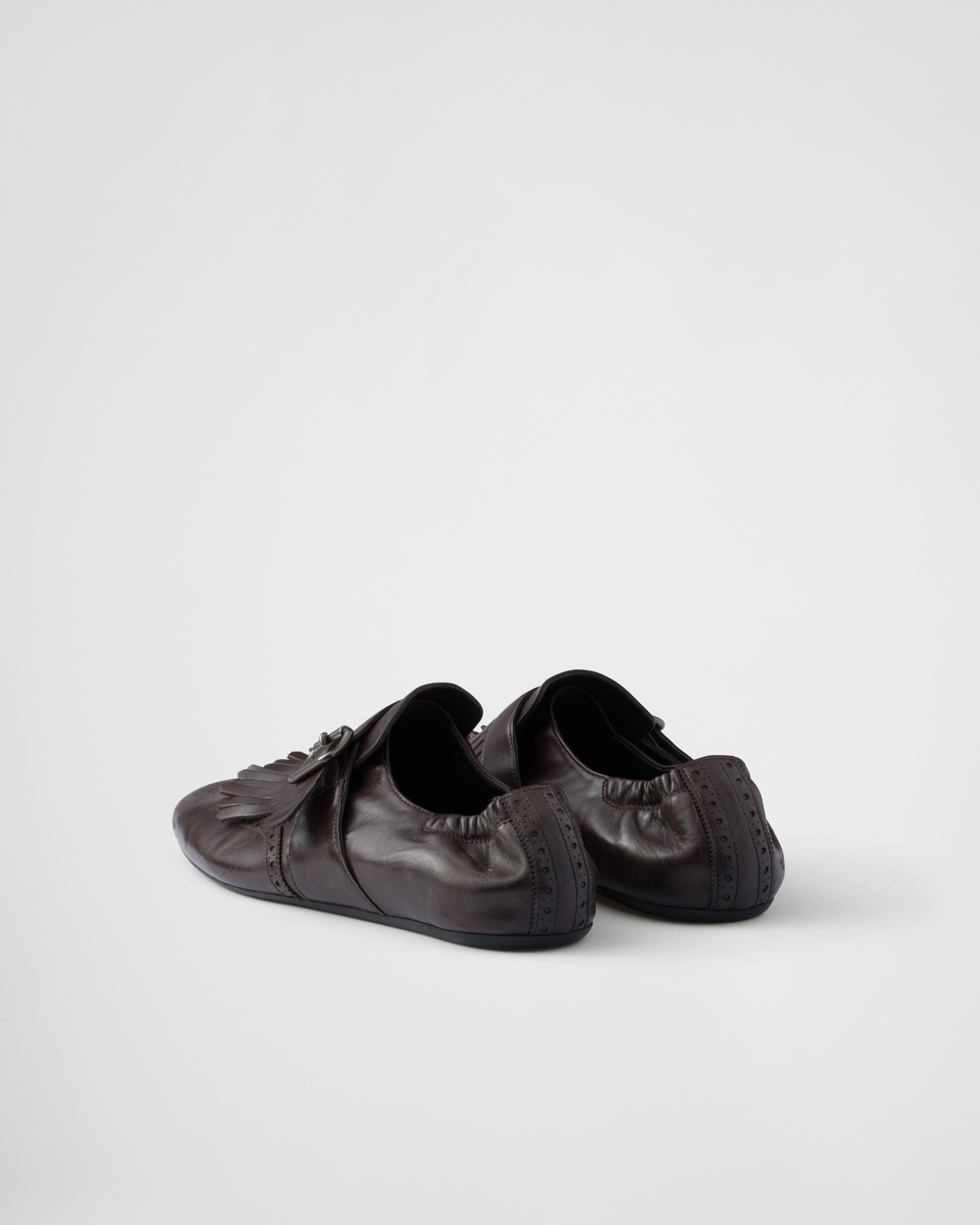 Shuffle fringed monk strap shoes - 5
