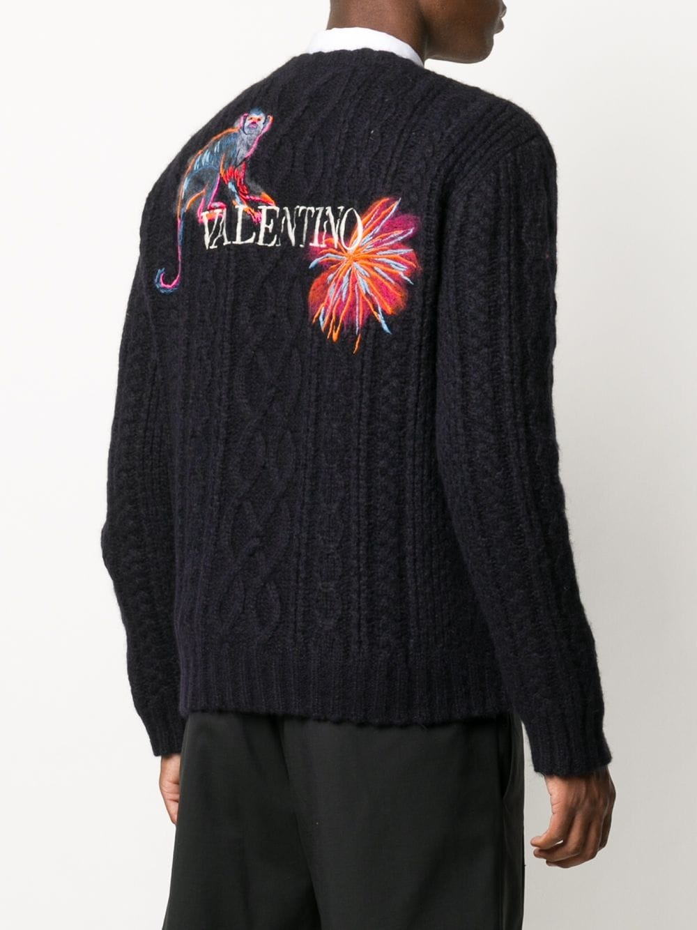 Mural Jungle embroidered jumper - 4