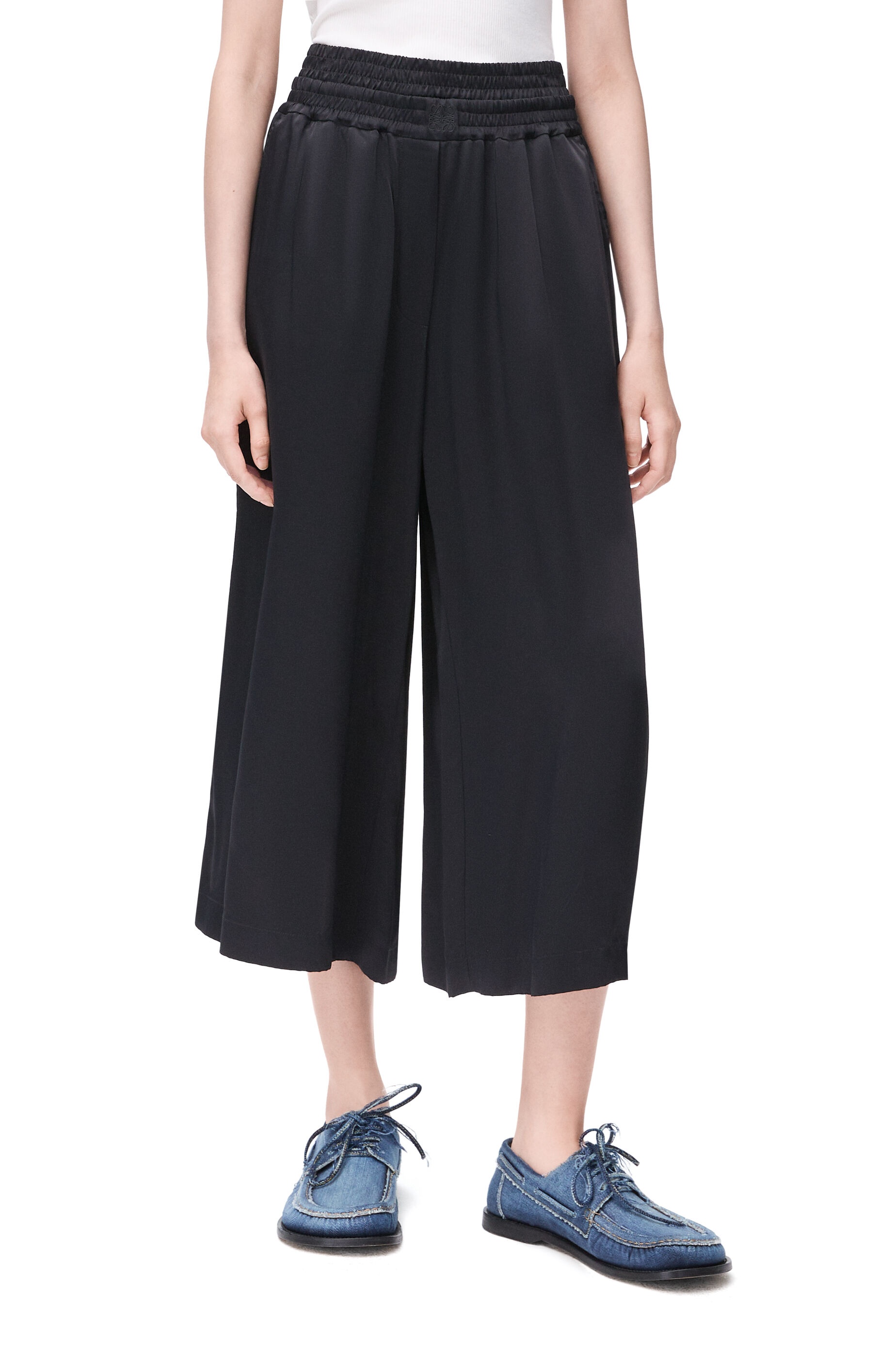 Cropped trousers in viscose - 3