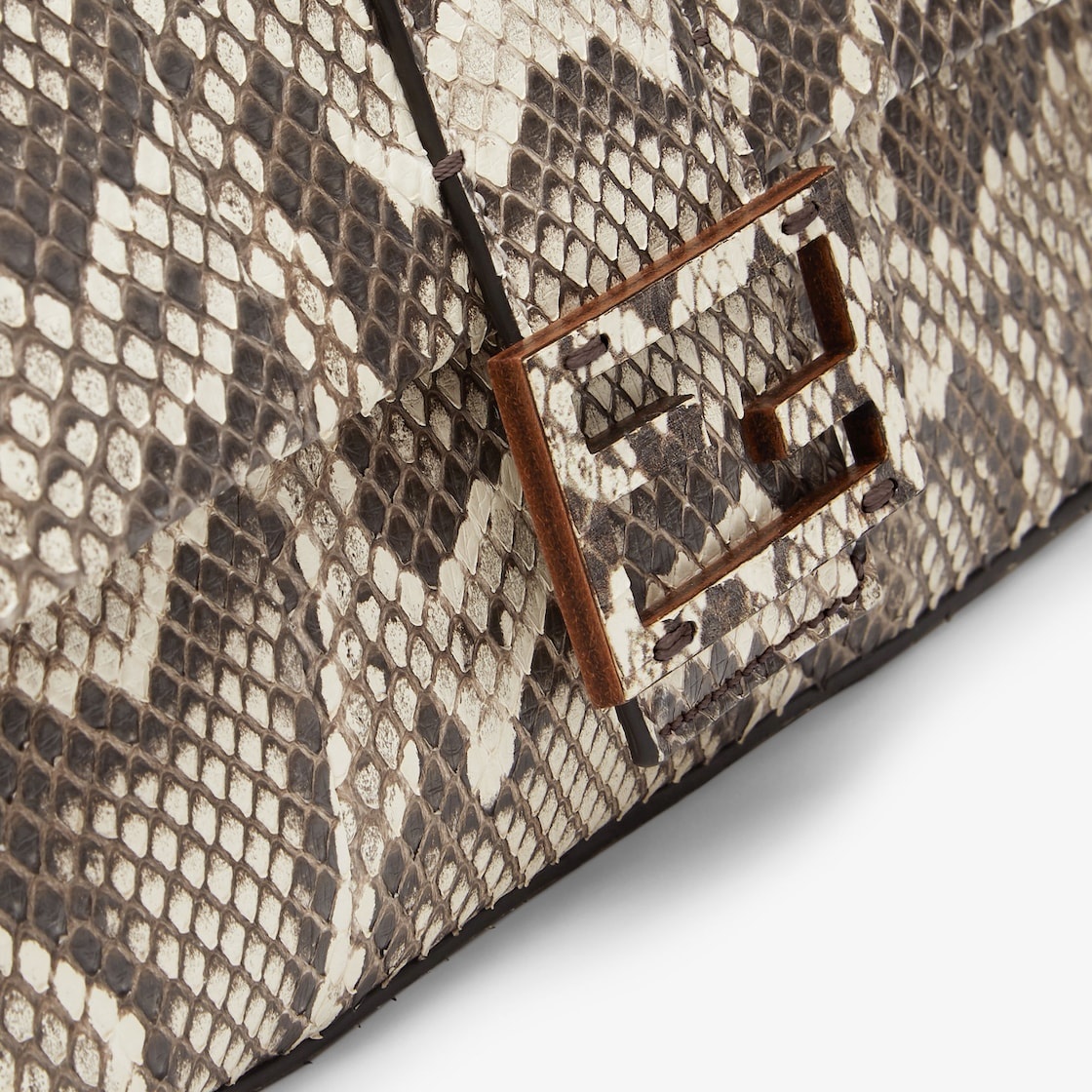 Natural python leather bag - 5