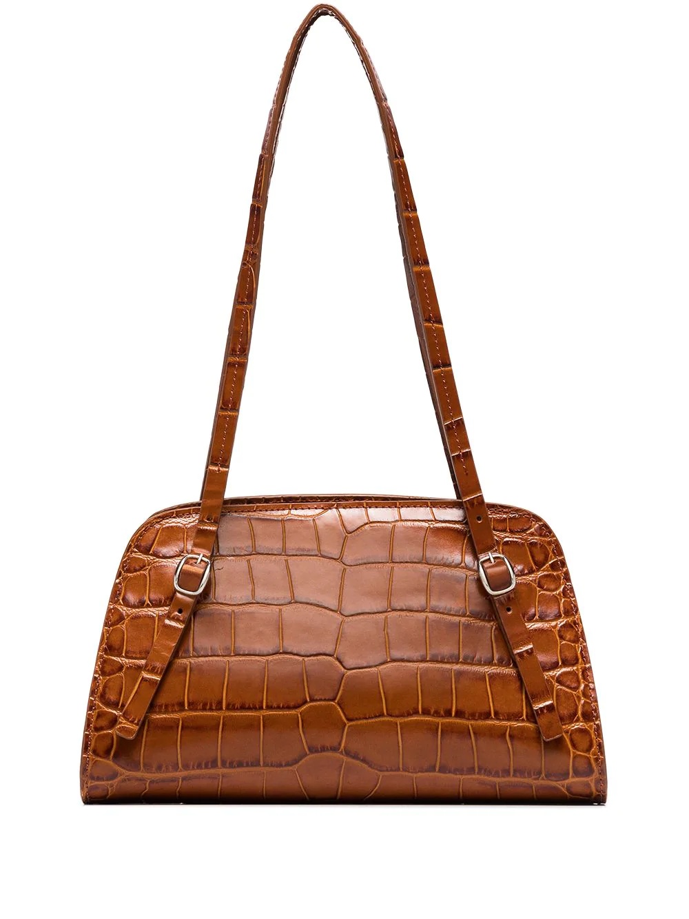 Lora crocodile-effect shoulder bag - 1