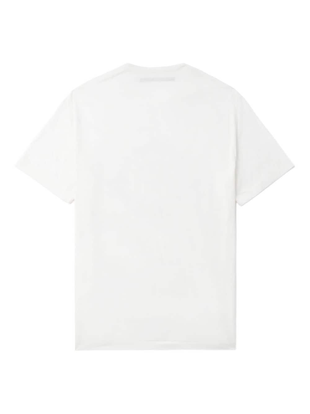 abstract-print crew-neck T-shirt - 6