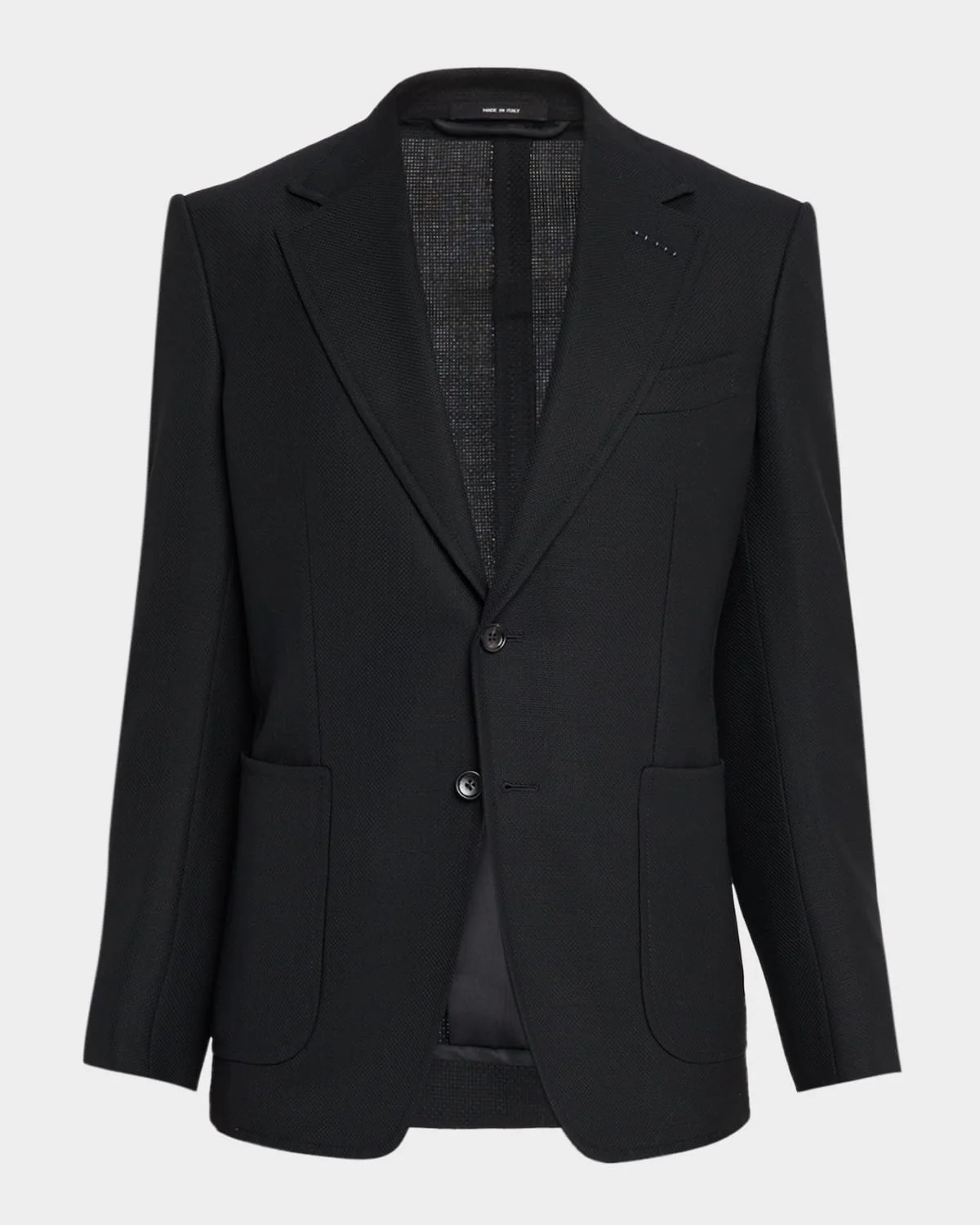 Wool Single-Breasted Blazer - 1