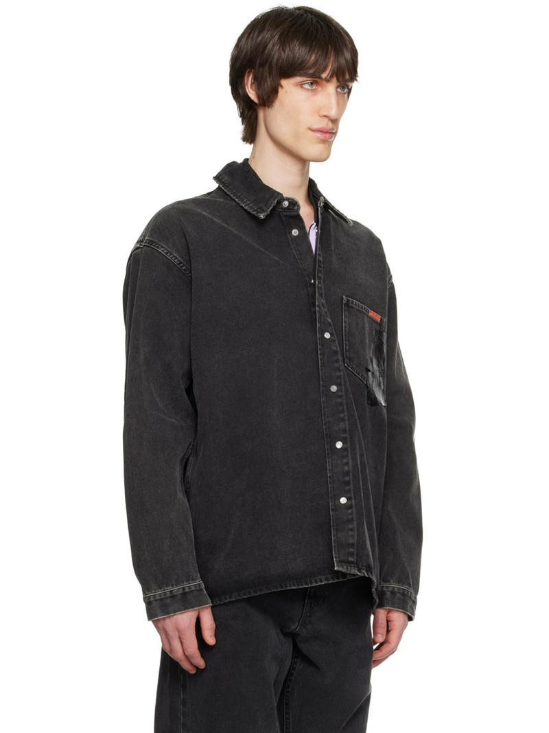 Black Overshirt Denim Jacket 2