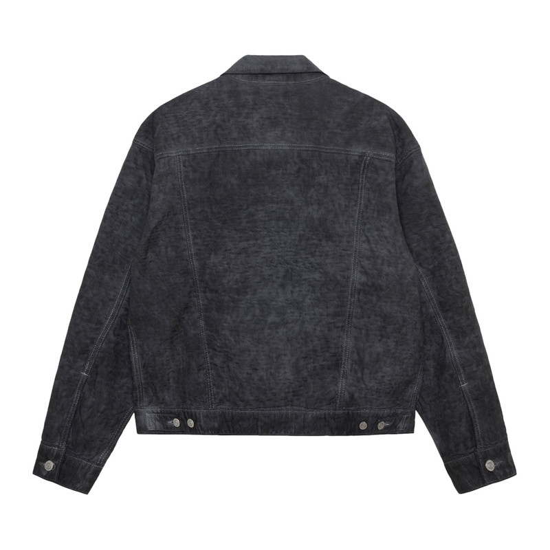 Levi's Levi's x Stussy Dyed Jacquard Trucker Jacket 'Black' outlook