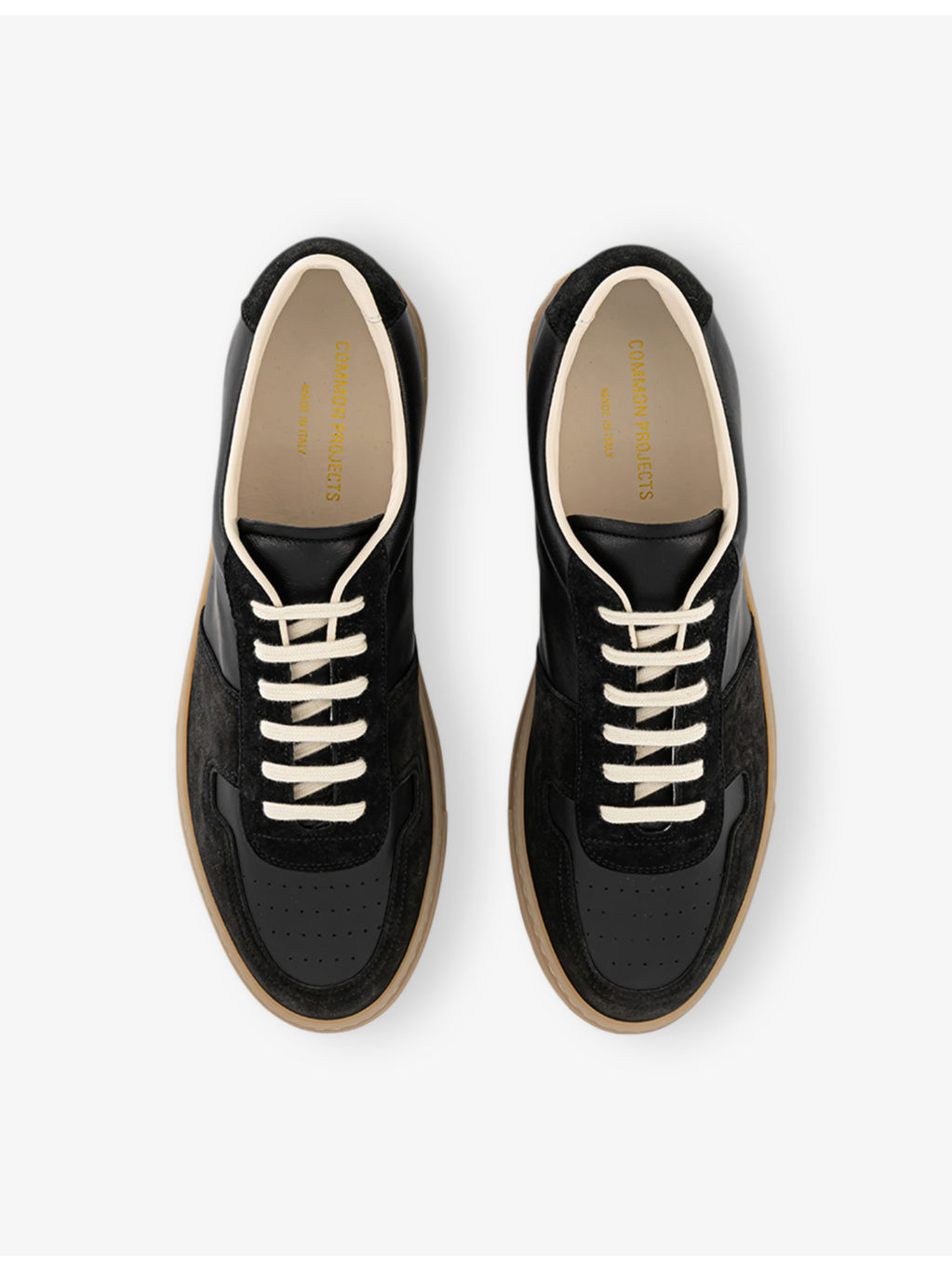 Bball Slim Gum Sole Leather Trainers - 2