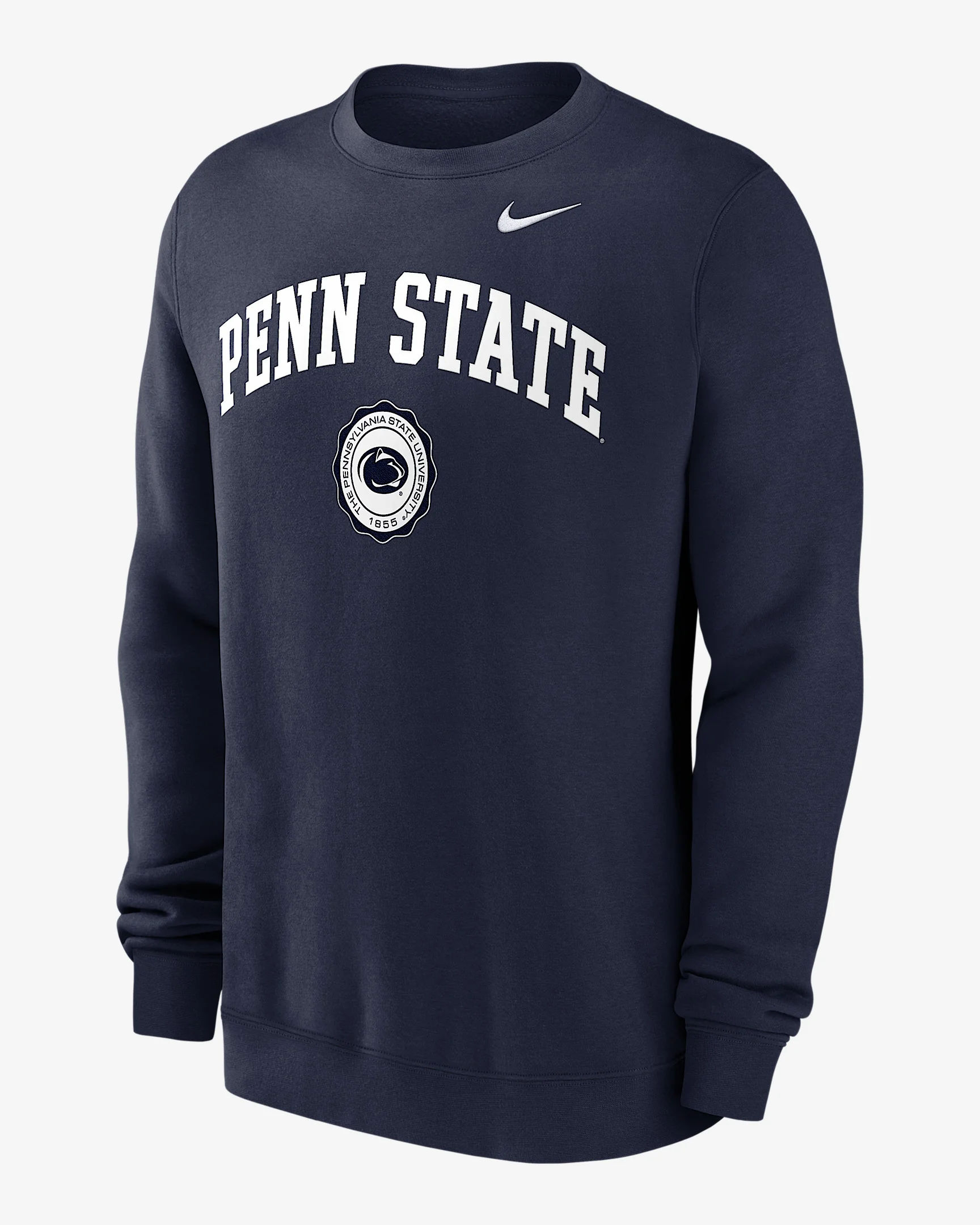 Penn State Nittany Lions Arched Seal Men's Nike College Pullover Crew - 1