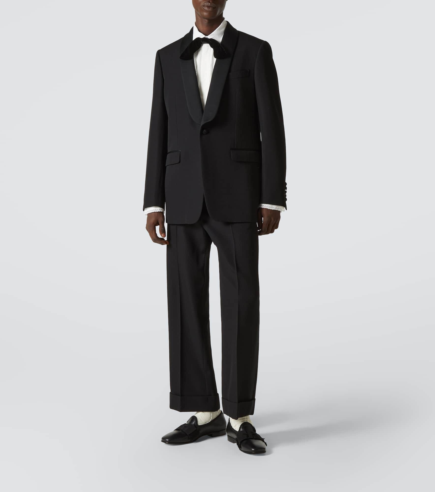 Virgin wool tuxedo jacket - 2