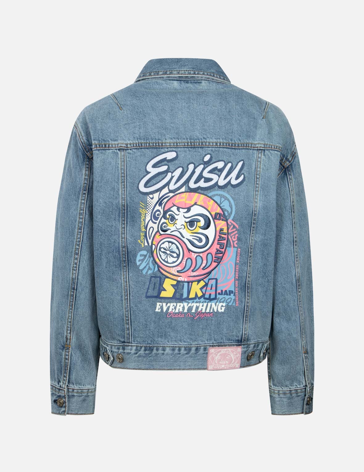 DARUMA APPLIQUÉ LOOSE FIT DENIM JACKET