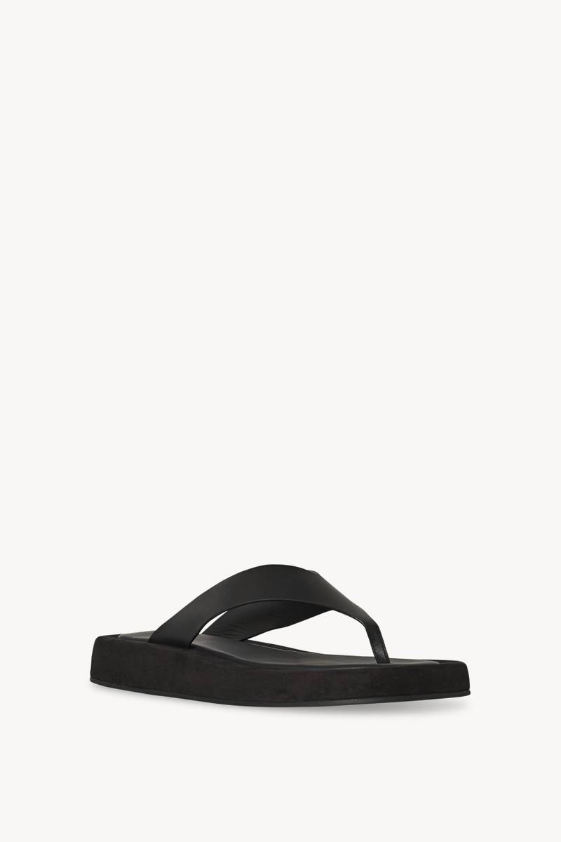 The Row Ginza Sandal in Leather outlook