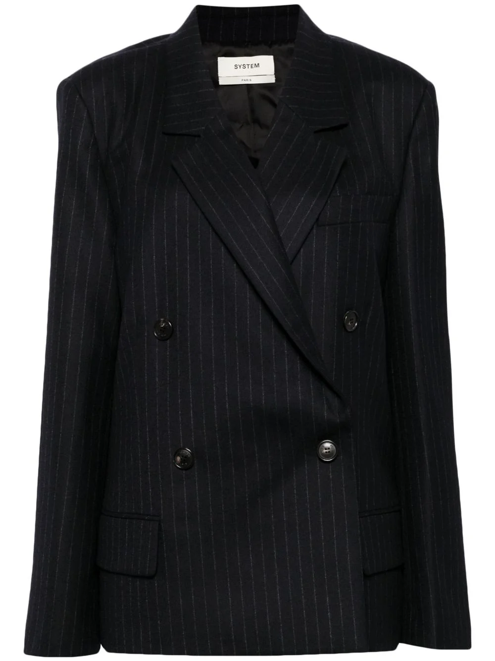classic stripe blazer - 1