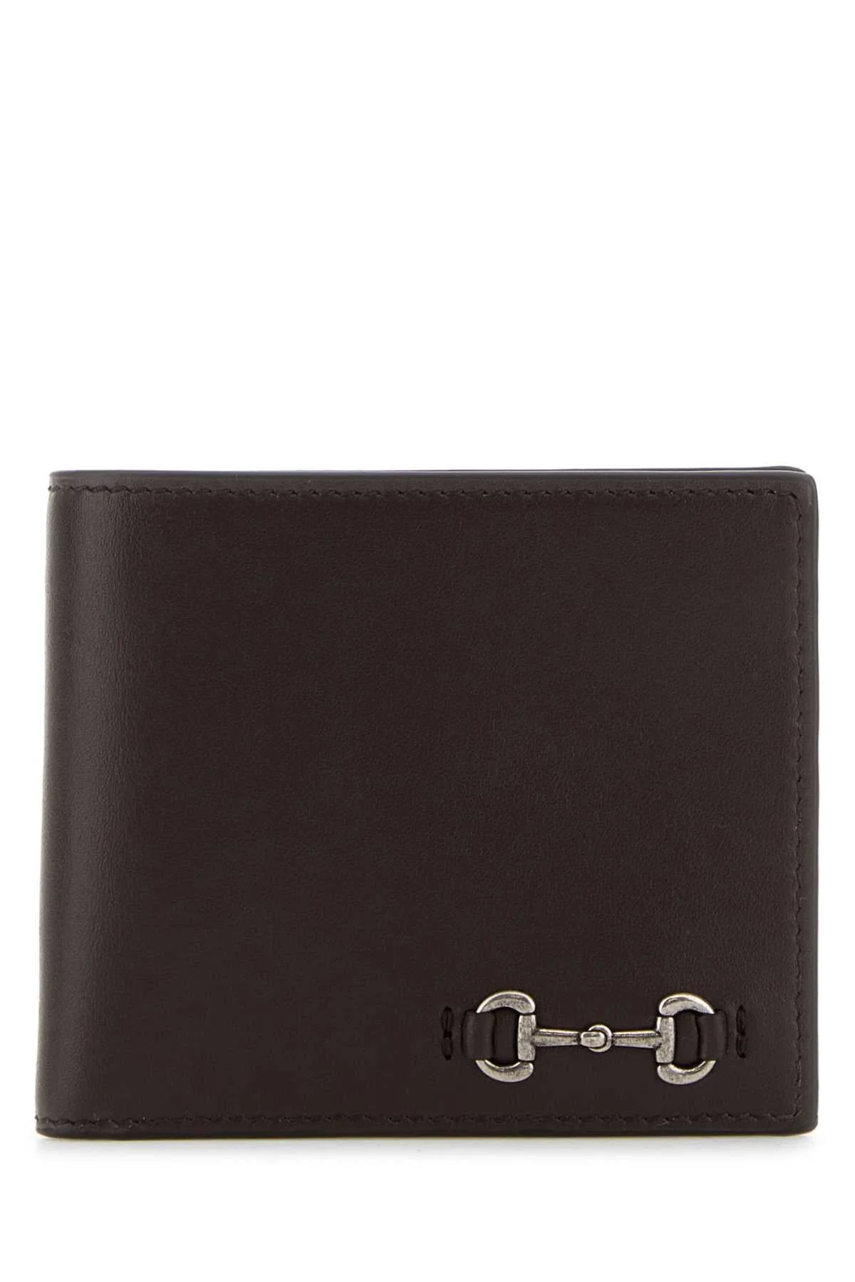 Gucci Men Dark Brown Leather Wallet - 1