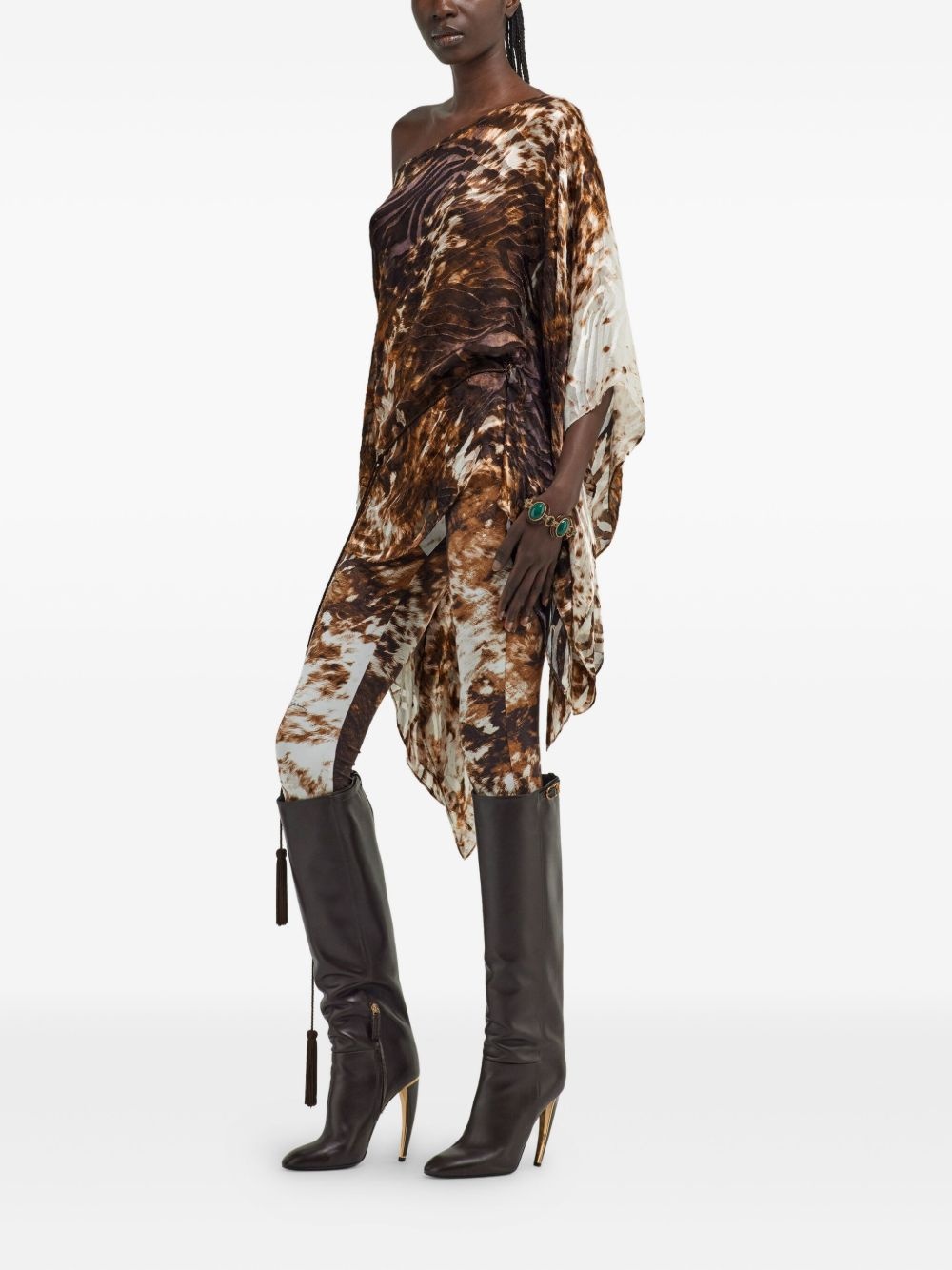Appaloosa-print kaftan - 4