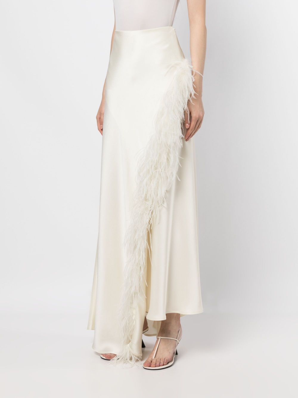 FEATHER ASYMMETRICAL SKIRT - 3