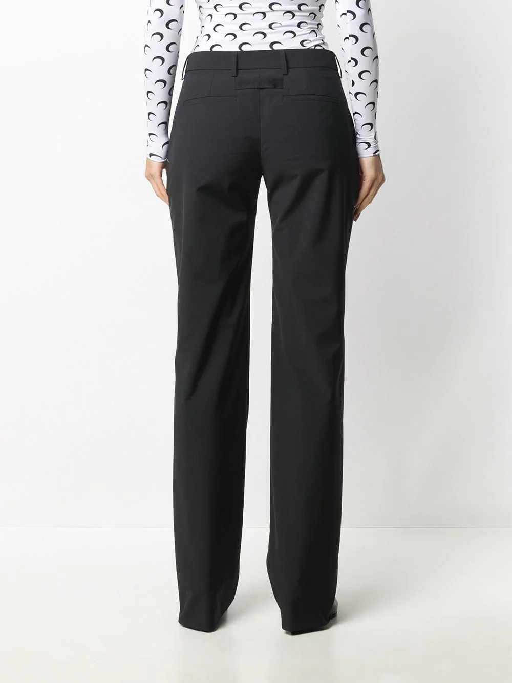 black bootcut trousers - 4