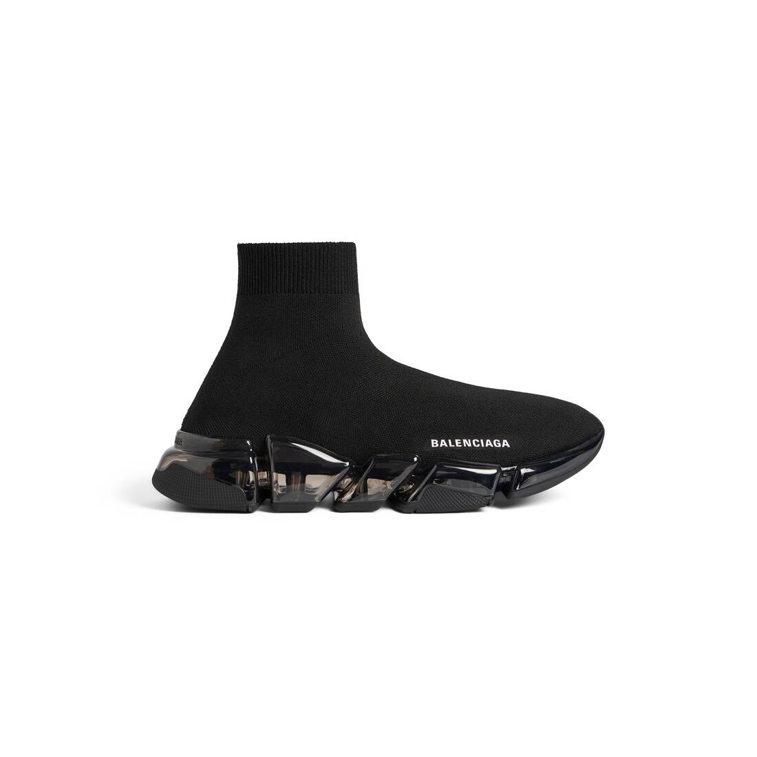 Men's Speed 2.0 Full Clear Sole Recycled Knit Sneaker  in Black - 1