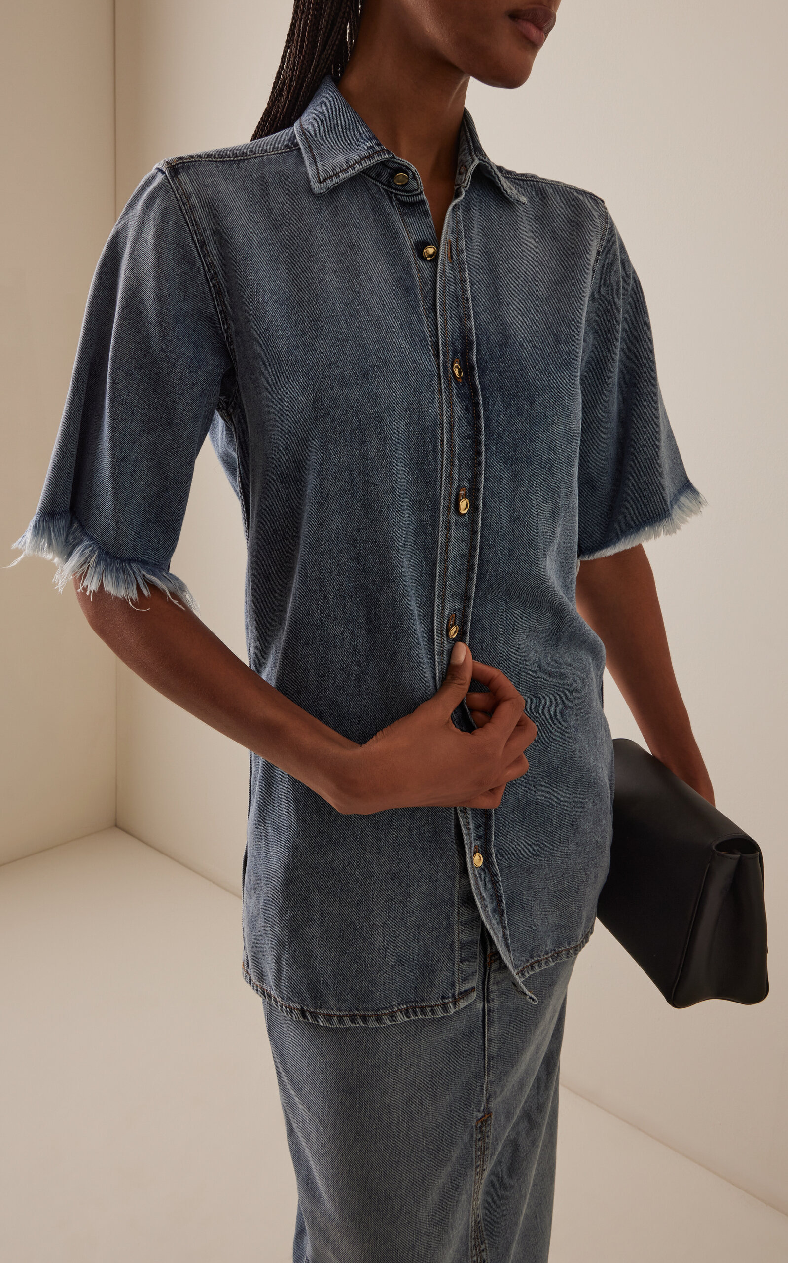 Lana Denim Shirt medium wash - 2
