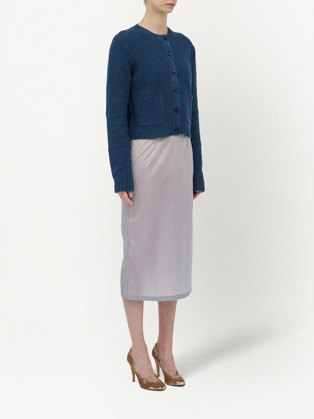 knitted long-sleeve cardigan - 3