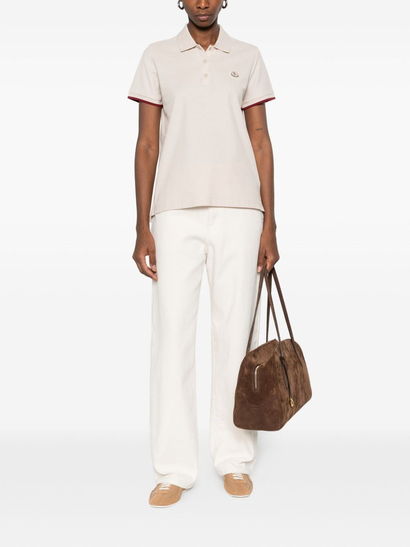 Moncler Logo cotton polo shirt outlook