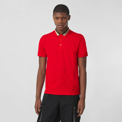 Burberry Logo Detail Cotton Piqué Polo Shirt outlook