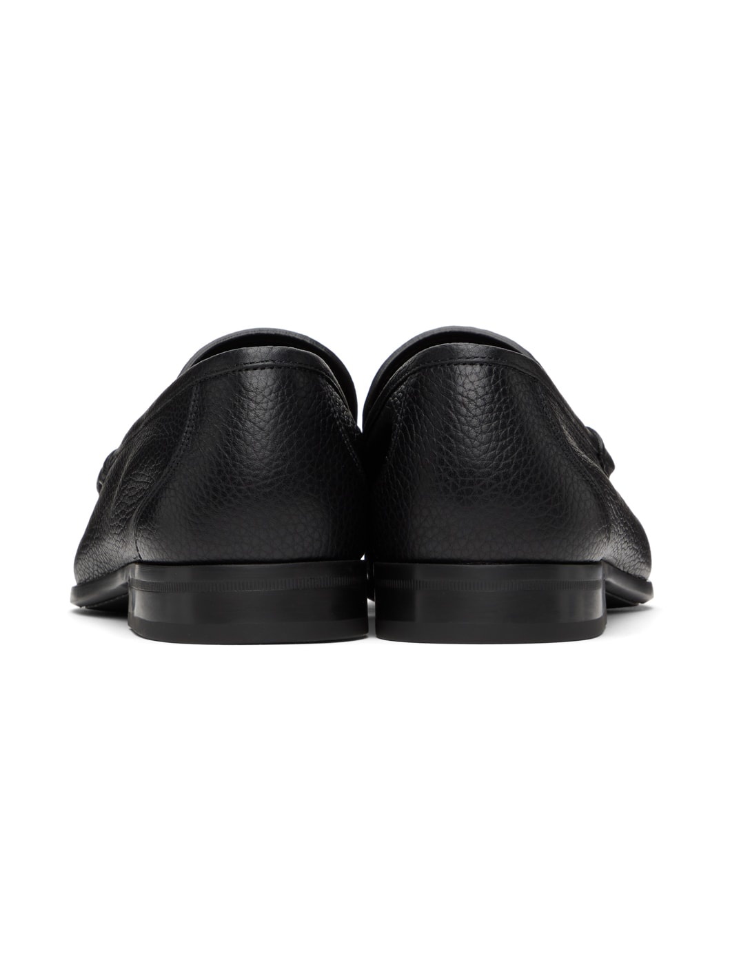 Black Gancini Ornament Loafers - 2
