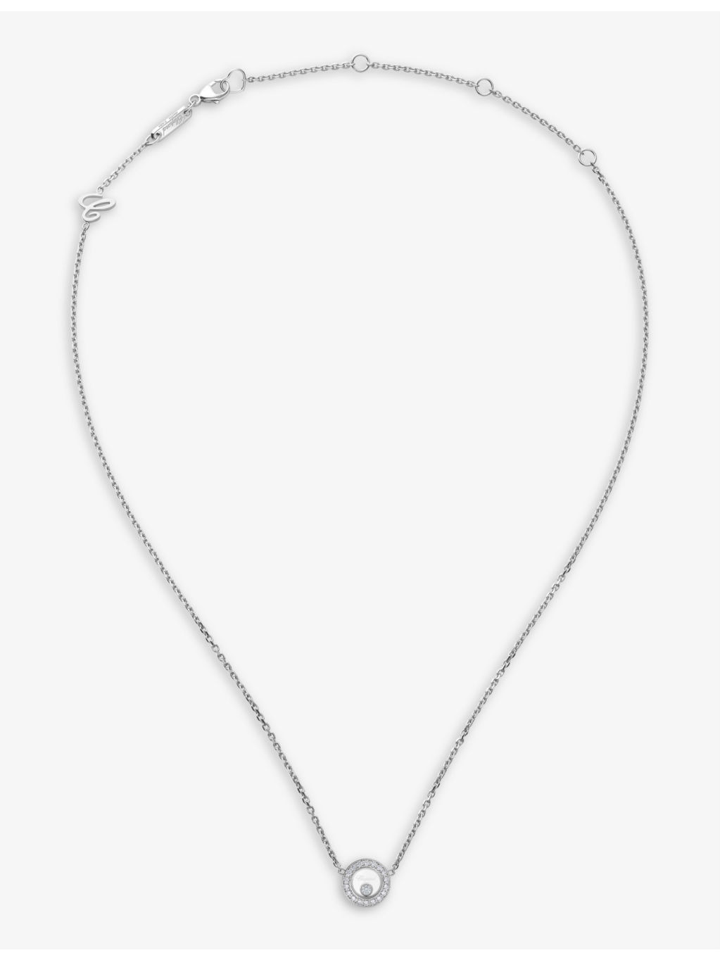 Happy Diamonds Icons 18-carat white gold and 0.19ct diamond necklace - 2