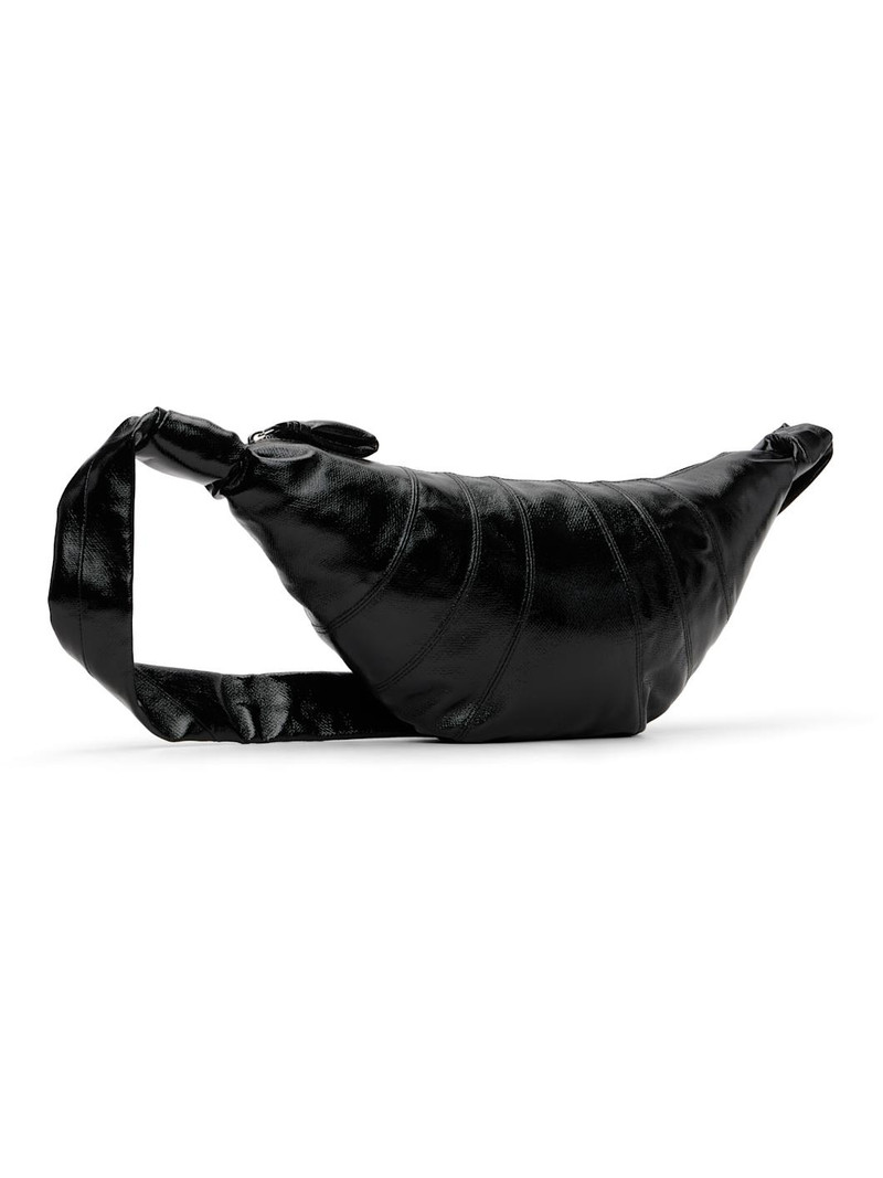 Lemaire Black Medium Croissant Bag outlook