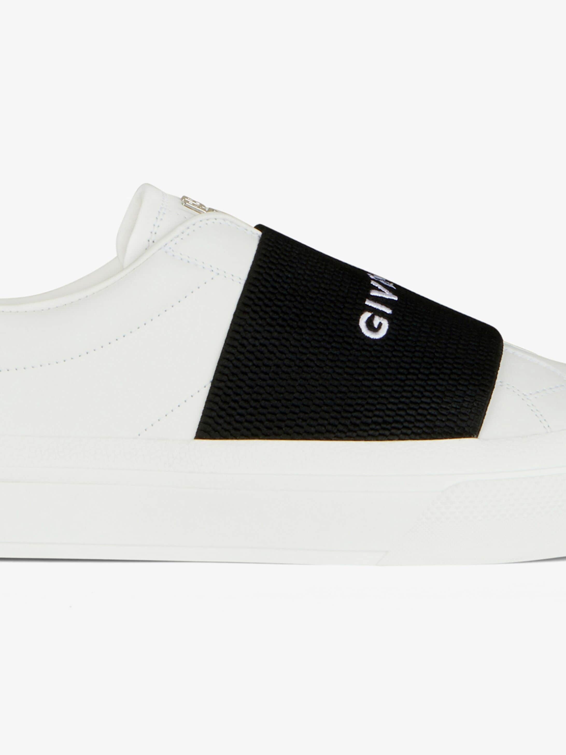 CITY SPORT SNEAKERS IN LEATHER WITH GIVENCHY STRAP - 6