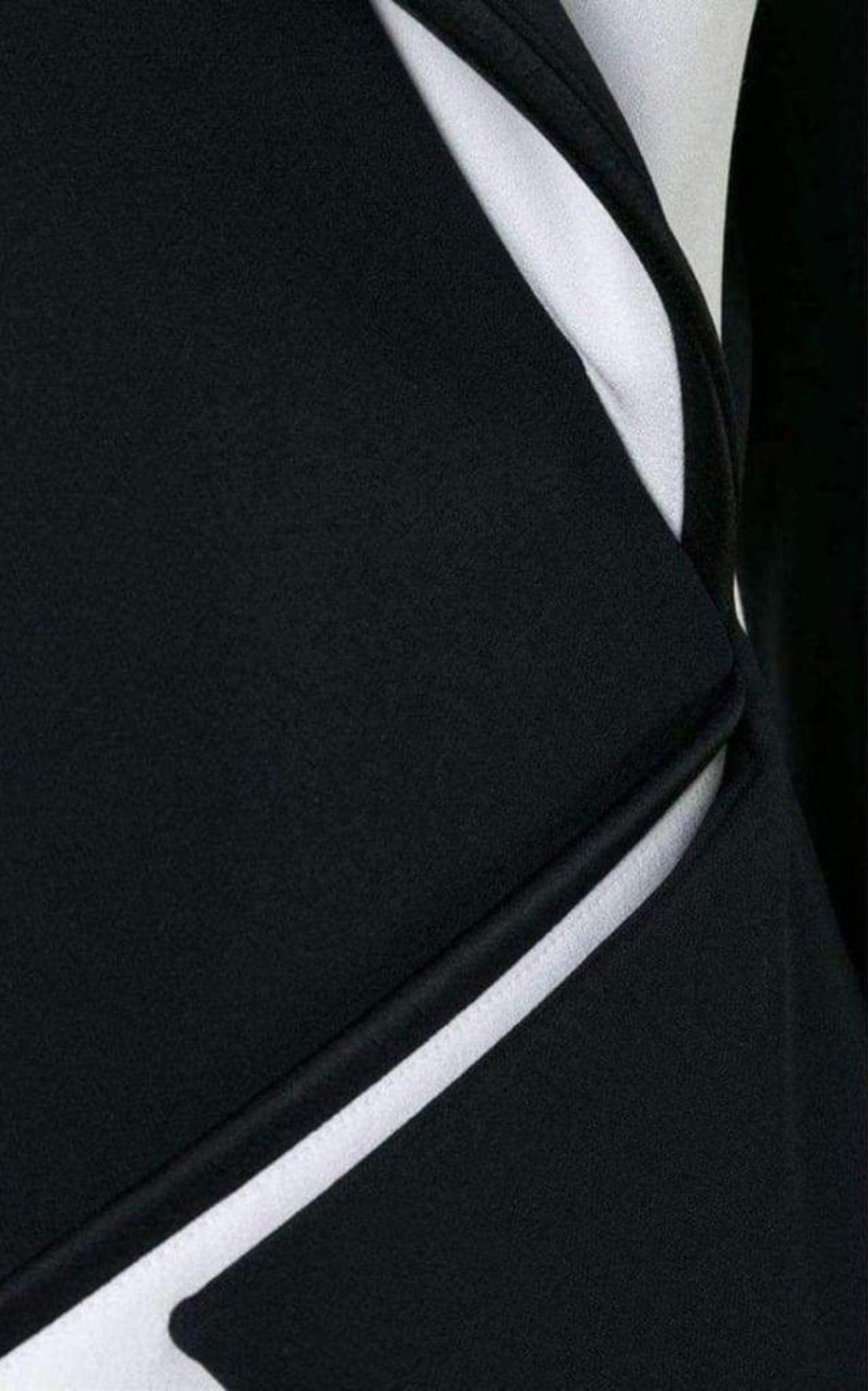 Bonded Monocrome Crepe Dress - 6