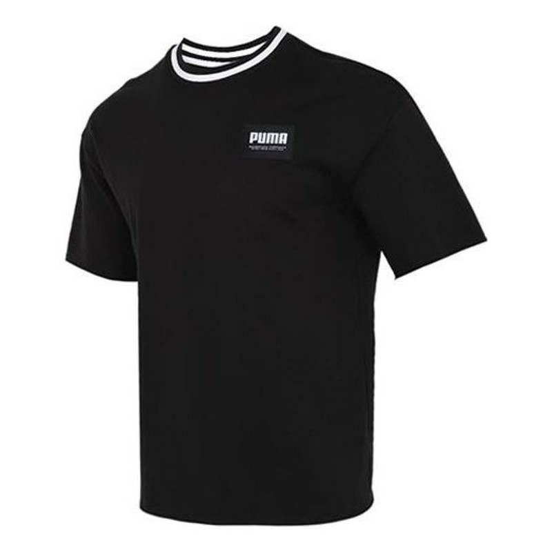 PUMA Solid Men Round Neck T-Shirt 'Black' 845861-01 - 1
