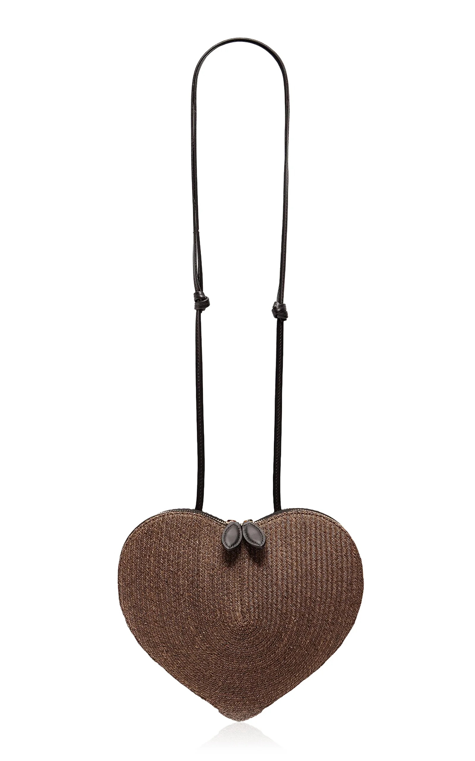 Le Coeur Braided Crossbody Bag brown - 1