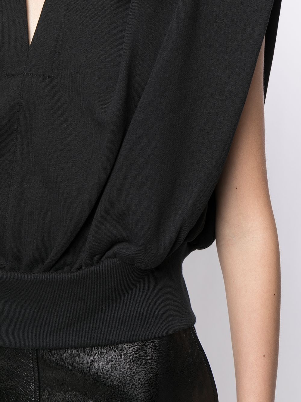 split-neck sleeveless top - 5