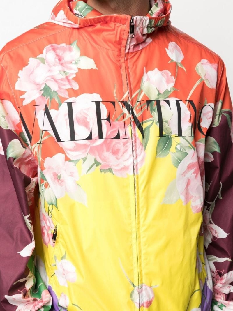 floral-print hooded jacket - 5