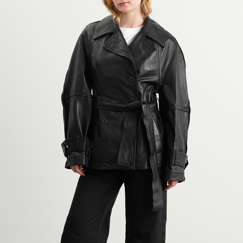 RÓHE Róhe Sculptural Leather Jacket outlook