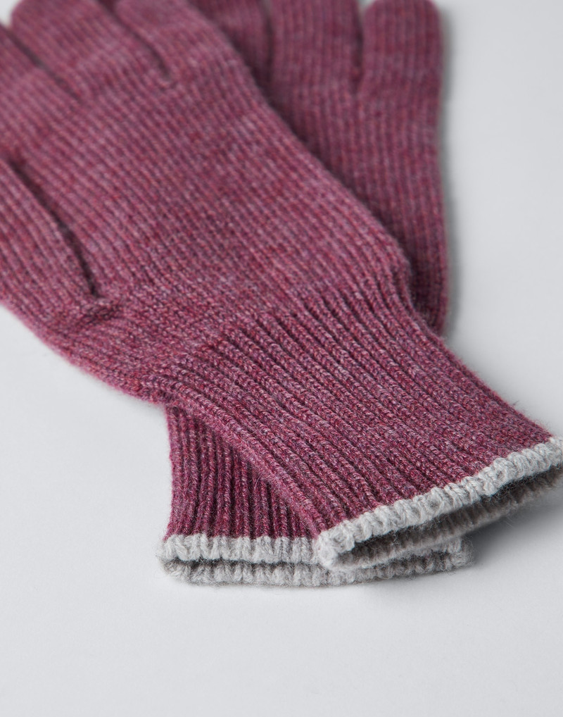 Brunello Cucinelli Cashmere knit gloves outlook