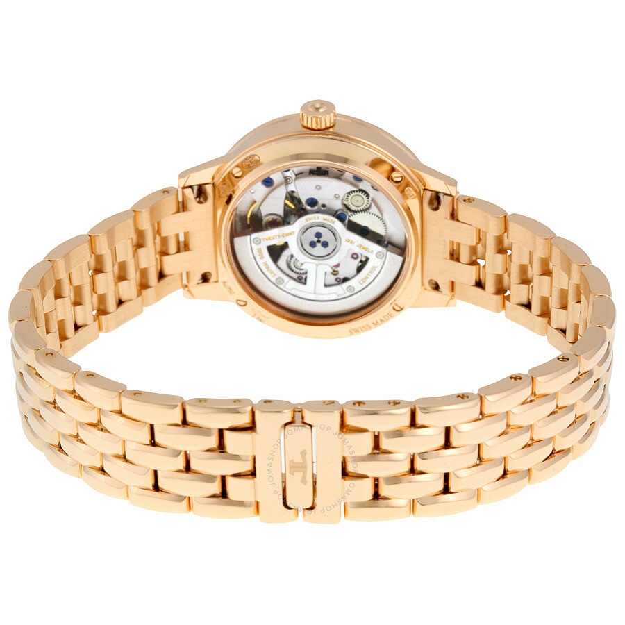 Jaeger LeCoultre Rendez-Vous Date Automatic Silver Dial 18kt Rose Gold Ladies Watch Q3512120 - 3
