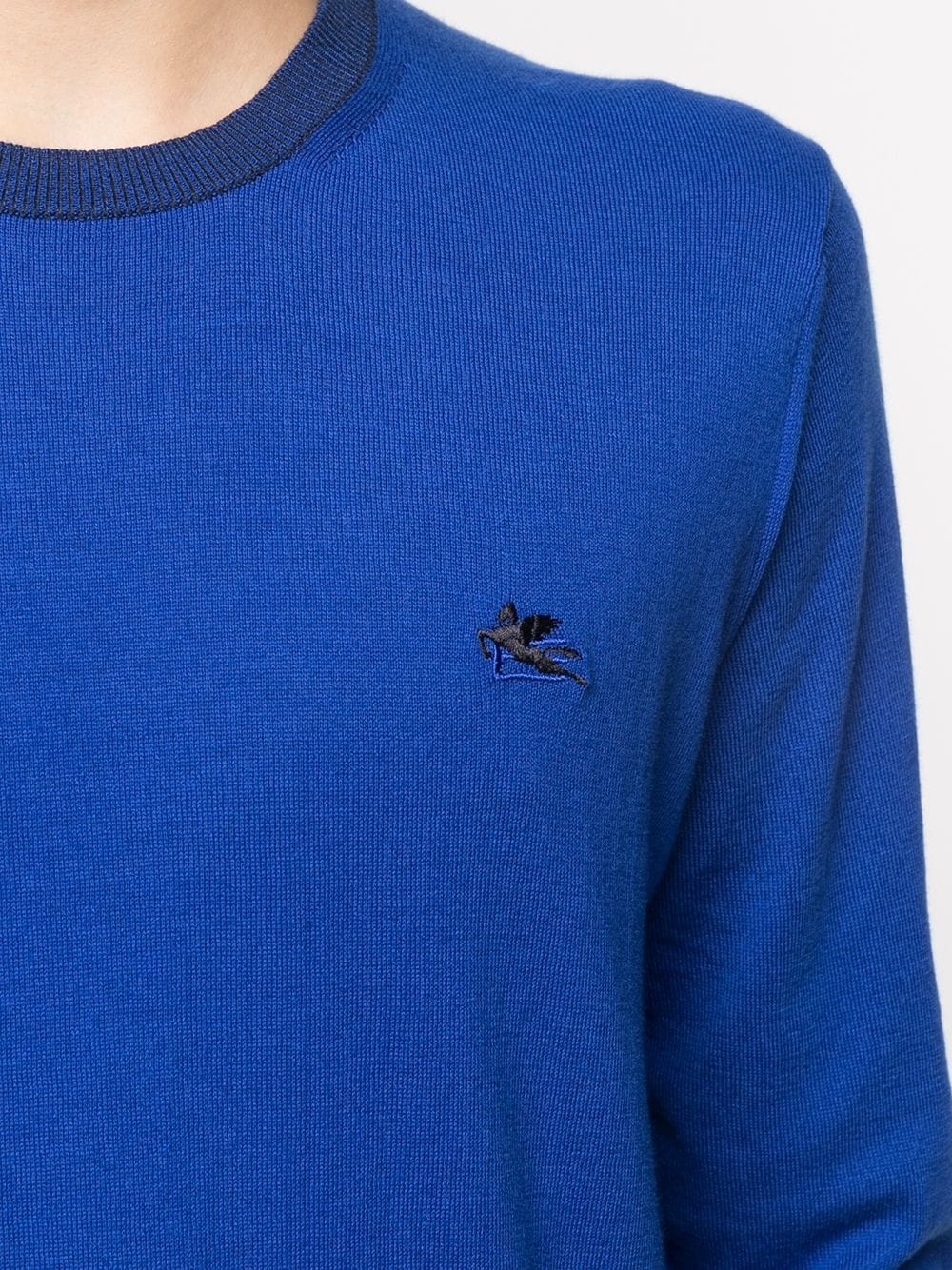 embroidered-logo cotton jumper - 5