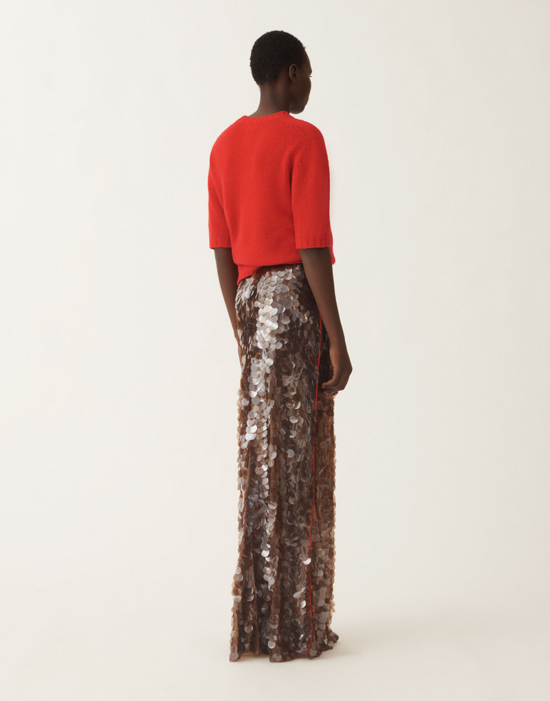 Skirt in printed sequin tulle 4