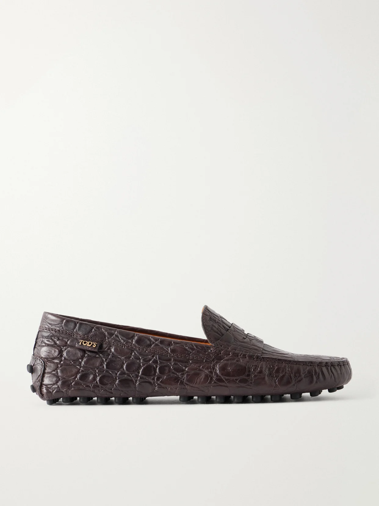 Gommino Croc-effect Leather Loafers - 1