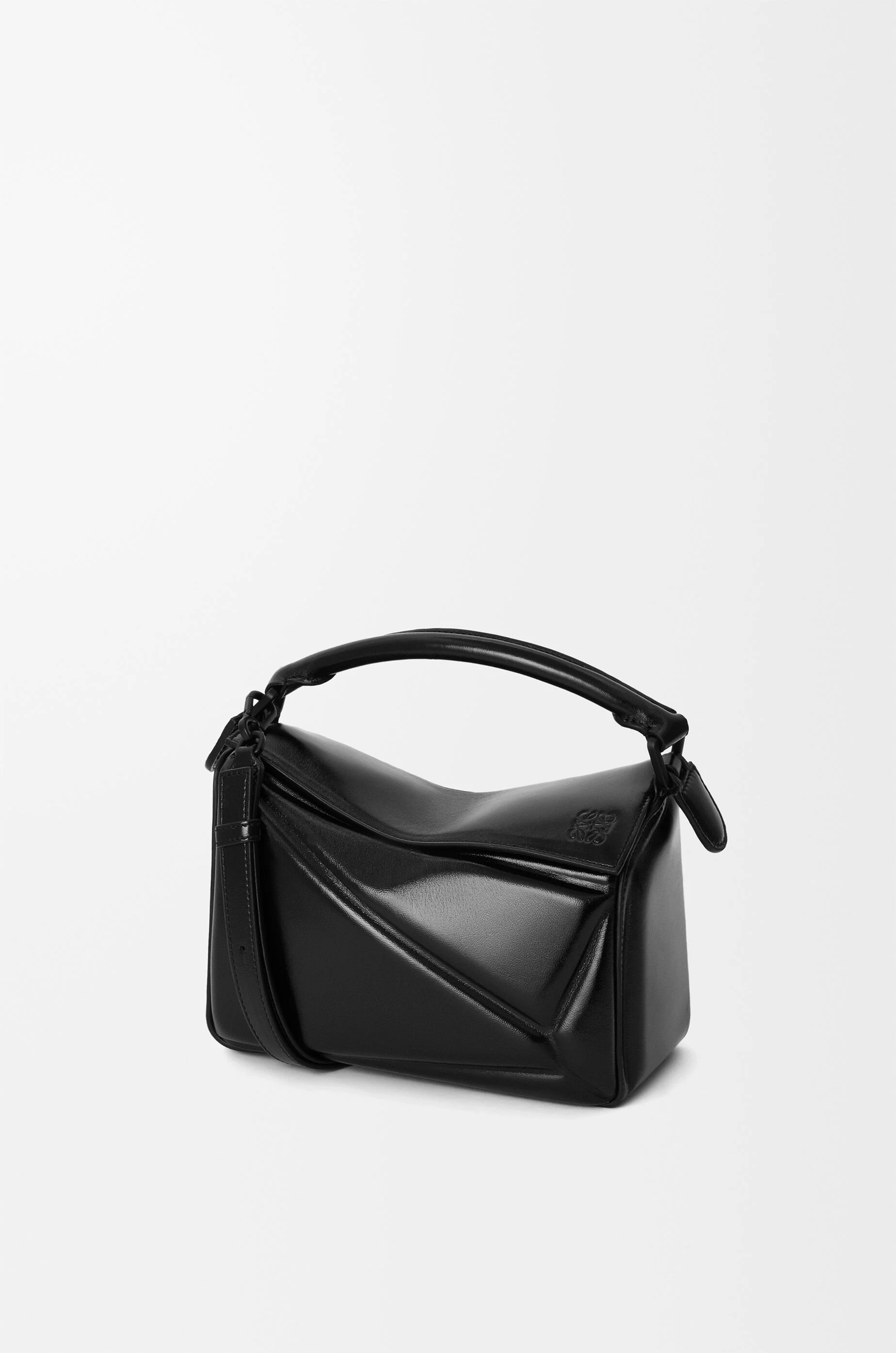 Small Puzzle Blown bag in glossy lambskin - 1