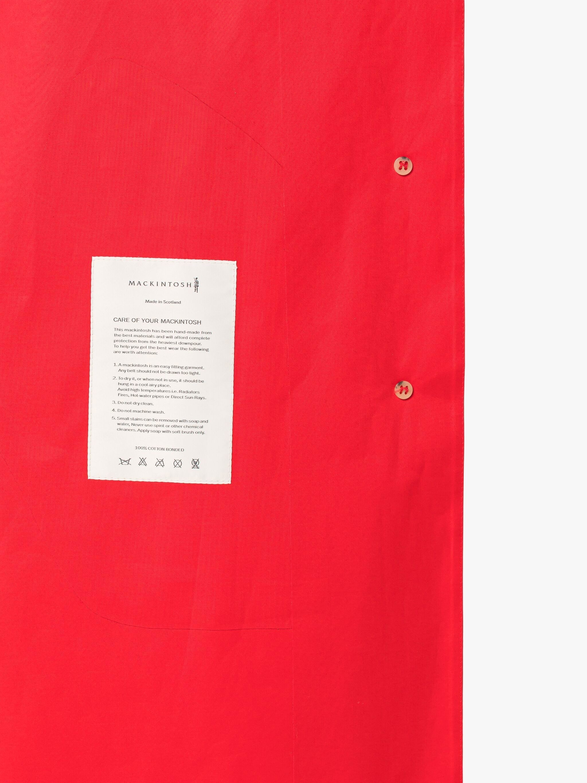 WATTEN RED BONDED COTTON COLOUR BLOCK HOODED COAT - 6