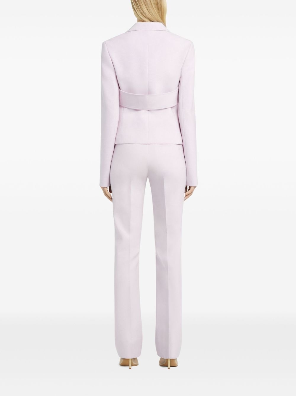 martingale-strap blazer - 4